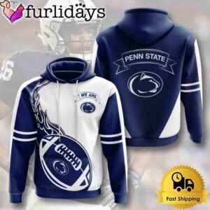 NCAA Penn State Nittany Lions Football Logo Team 3D Hoodie