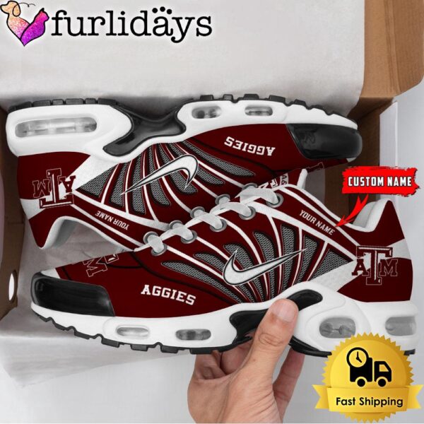 NCAA Texas A_M Aggies Sport Football Logo Custom Air Max Plus Shoes