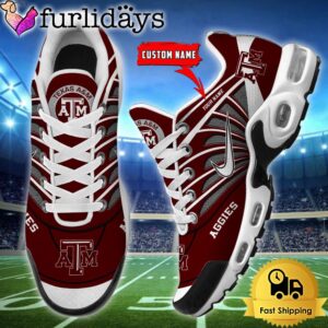 NCAA Texas A_M Aggies Sport Football Logo Custom Air Max Plus Shoes