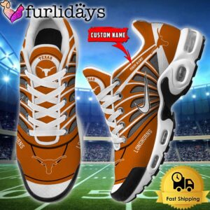 NCAA Texas Longhorns Sport Football Logo Custom Air Max Plus Shoes