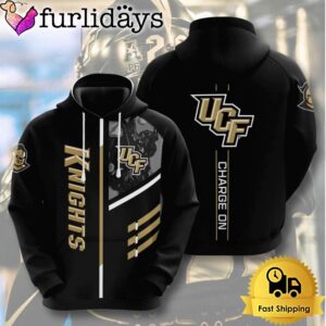 NCAA Ucf Knights Usa Charge On All Over Print Hoodie