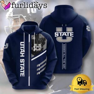 NCAA Utah State Aggies Usa Aggies All The Way All Over Print Hoodie