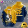 NCAA West Virginia Mountaineers Football Mascot Logo 3D Hoodie