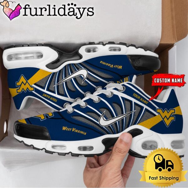 NCAA West Virginia Mountaineers Sport Football Logo Custom Air Max Plus Shoes