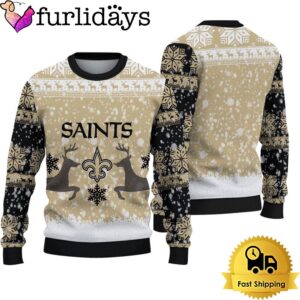 New Orleans Saints Reindeer Football Ugly…