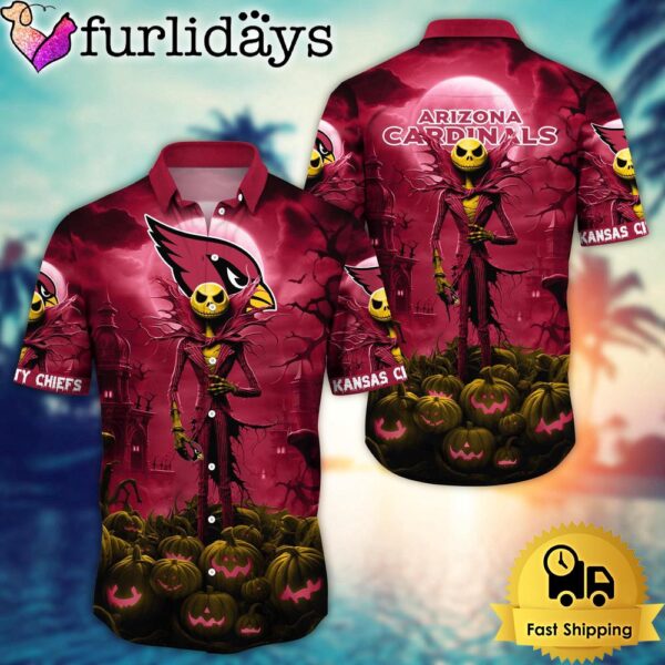 NFL Arizona Cardinals Halloween Jack Hawaiian Shirt