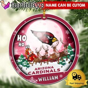 NFL Arizona Cardinals Santa And Reindeers…