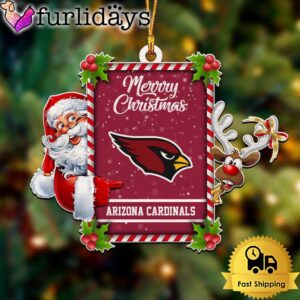 NFL Arizona Cardinals Santa Claus Merry Christmas Ornament