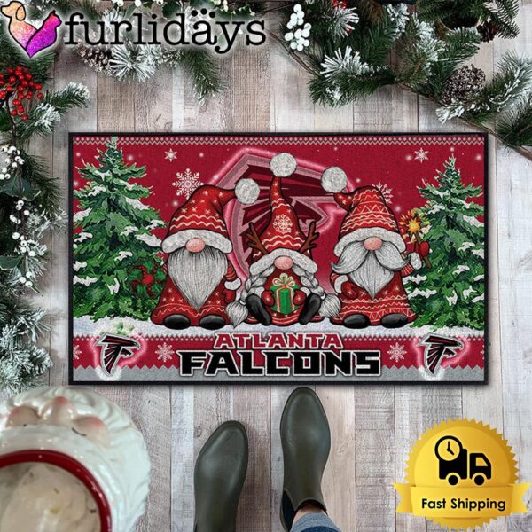 NFL Atlanta Falcons Christmas Gnomes Doormat