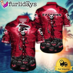 NFL Atlanta Falcons Halloween Jack Hawaiian…