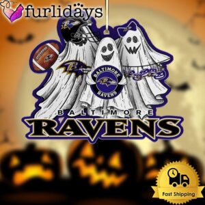 NFL Baltimore Ravens Football Halloween Ghosts…