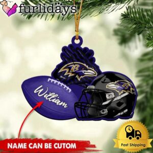 NFL Baltimore Ravens Rugby And Helmet…