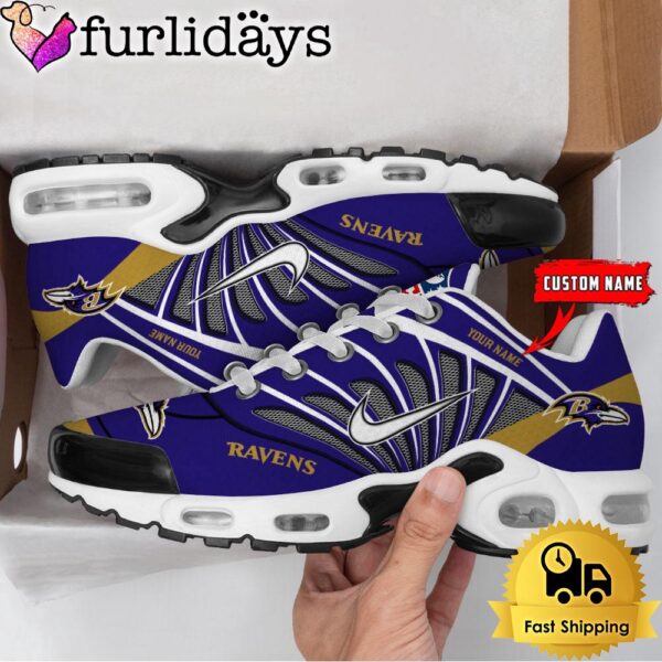 NFL Baltimore Ravens Sport Football Logo Custom Air Max Plus Shoes