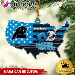 NFL Carolina Panthers American Flag Logo…