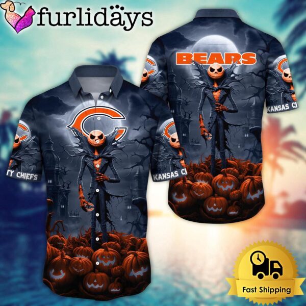 NFL Chicago Bears Halloween Jack Hawaiian Shirt