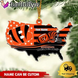 NFL Cincinnati Bengals American Flag Logo…