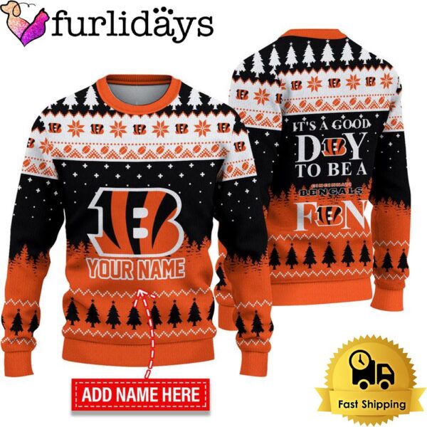 NFL Cincinnati Bengals It’s A Good Day To Be A Fan Ugly Christmas Sweater