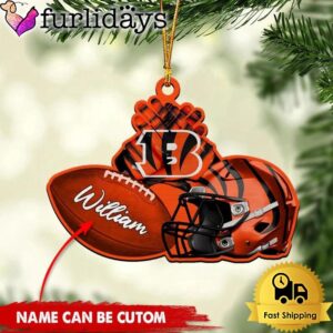 NFL Cincinnati Bengals Rugby And Helmet…