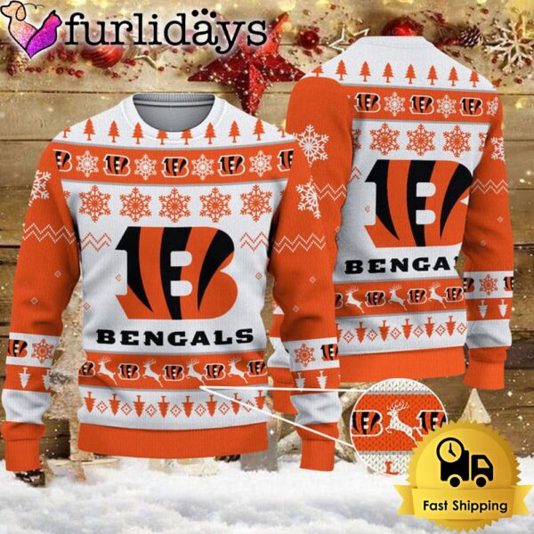 NFL Cincinnati Bengals Team Winter Ugly Christmas Sweater