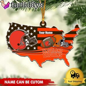 NFL Cleveland Browns American Flag Logo…