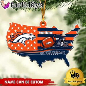 NFL Denver Broncos American Flag Logo…