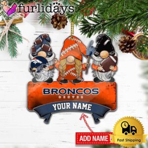 NFL Denver Broncos Custom Gnome Christmas…