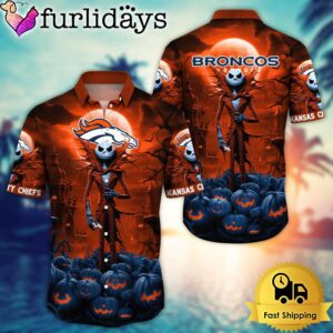 NFL Denver Broncos Halloween Jack Hawaiian…