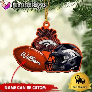 NFL Denver Broncos Rugby And Helmet…