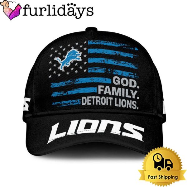 NFL Detroit Lions American Flag Classic Cap