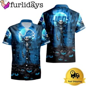 NFL Detroit Lions Halloween Jack Hawaiian Shirt