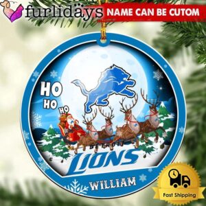 NFL Detroit Lions Santa And Reindeers…