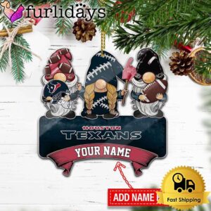 NFL Houston Texans Custom Gnome Christmas…