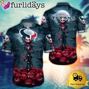 NFL Houston Texans Halloween Jack Hawaiian Shirt