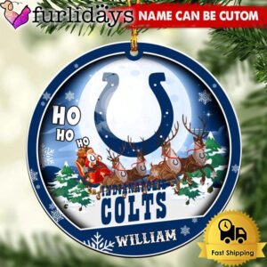 NFL Indianapolis Colts Santa And Reindeers…