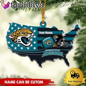 NFL Jacksonville Jaguars American Flag Logo…