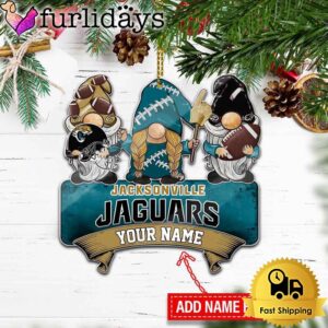 NFL Jacksonville Jaguars Custom Gnome Christmas Ornament