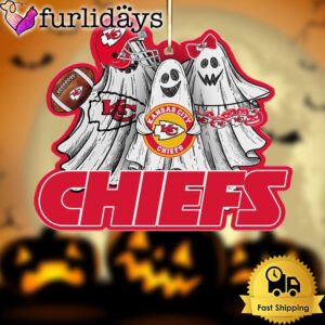 NFL Kansas City Chiefs Football Halloween Ghosts Ornament