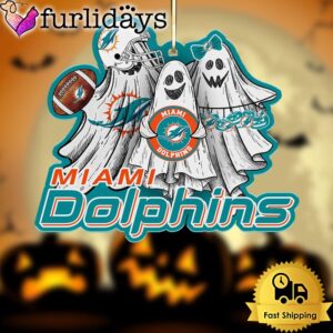 NFL Miami Dolphins Football Halloween Ghosts…