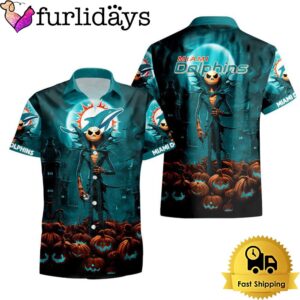 NFL Miami Dolphins Halloween Jack Hawaiian…