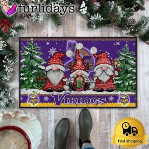 NFL Minnesota Vikings Christmas Gnomes Doormat