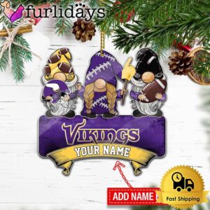 NFL Minnesota Vikings Custom Gnome Christmas…