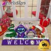 NFL Minnesota Vikings Cute Stitch Custom Christmas Doormat