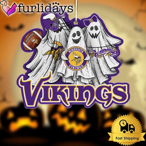 NFL Minnesota Vikings Football Halloween Ghosts Ornament