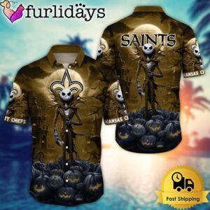 NFL New Orleans Saints Halloween Jack Hawaiian Shirt