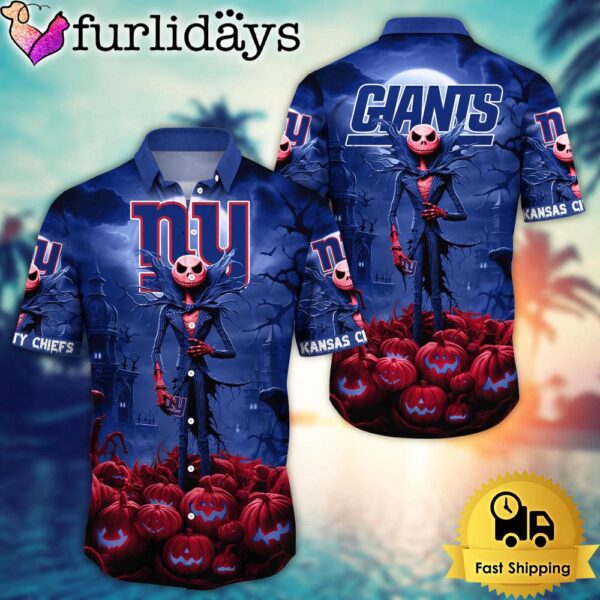 NFL New York Giants Halloween Jack Hawaiian Shirt