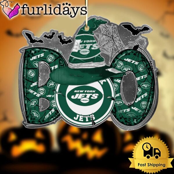 NFL New York Jets Halloween Boo Ornament