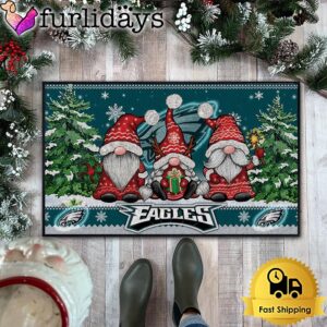 NFL Philadelphia Eagles Christmas Gnomes Doormat