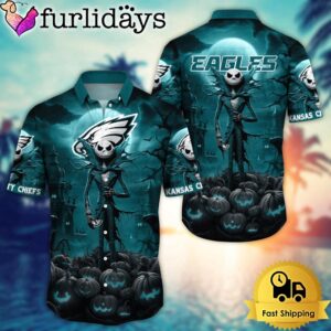 NFL Philadelphia Eagles Halloween Jack Hawaiian Shirt