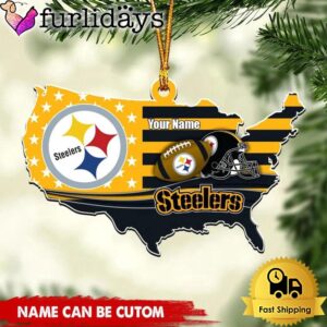 NFL Pittsburgh Steelers American Flag Logo…