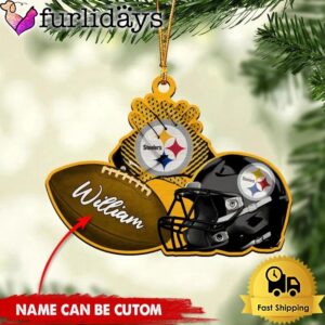 NFL Pittsburgh Steelers Rugby And Helmet…